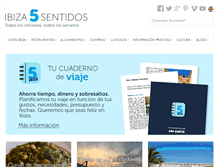 Tablet Screenshot of ibiza5sentidos.es